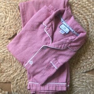 Petite Plume Red Gingham Pajamas Size 12